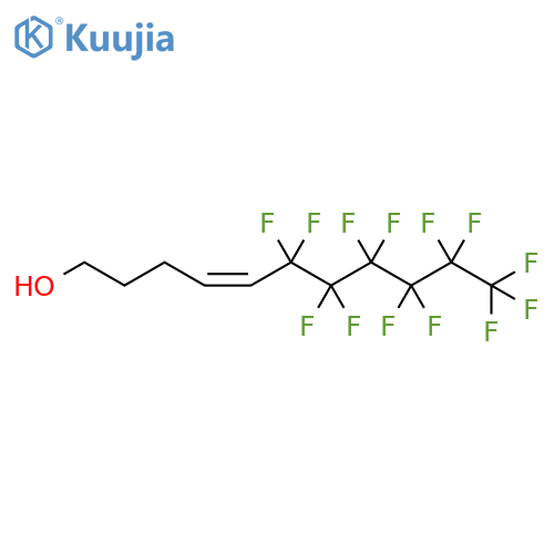 4-Undecen-1-ol, 6,6,7,7,8,8,9,9,10,10,11,11,11-tridecafluoro-, (Z)- structure