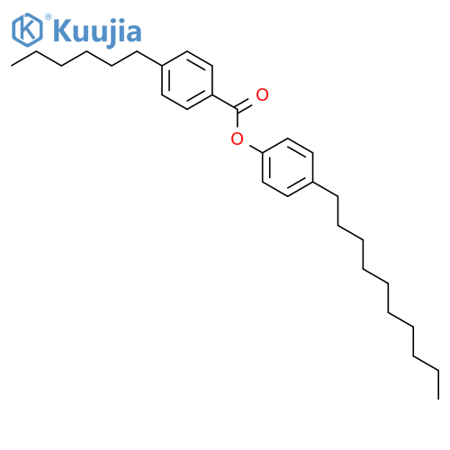 Benzoic acid, 4-hexyl-, 4-decylphenyl ester structure