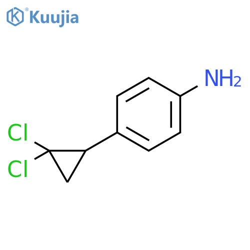 Benzenamine, 4-(2,2-dichlorocyclopropyl)-, (±)- structure