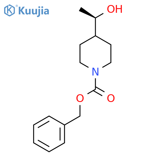 benzyl 4-[(1R)-1-hydroxyethyl]piperidine-1-carboxylate structure
