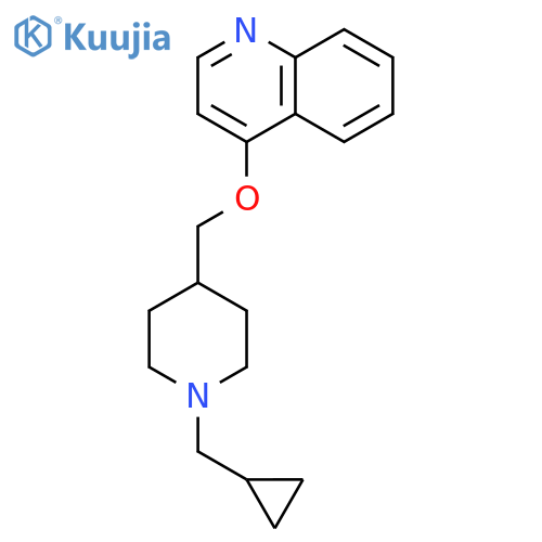 Quinoline, 4-[[1-(cyclopropylmethyl)-4-piperidinyl]methoxy]- structure