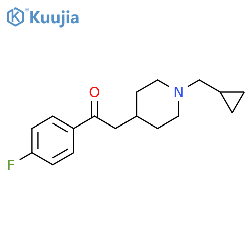 Ethanone, 2-[1-(cyclopropylmethyl)-4-piperidinyl]-1-(4-fluorophenyl)- structure