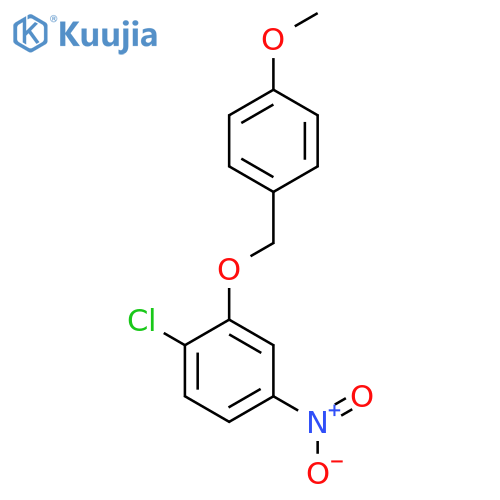 1-Chloro-2-((4-methoxybenzyl)oxy)-4-nitrobenzene structure
