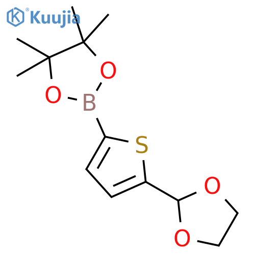 1,3,2-Dioxaborolane, 2-[5-(1,3-dioxolan-2-yl)-2-thienyl]-4,4,5,5-tetramethyl- structure