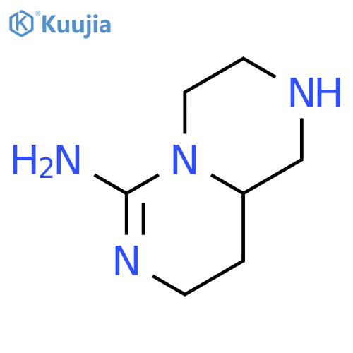 1,3,4,8,9,9a-hexahydro-2H-Pyrazino[1,2-c]pyrimidin-6-amine structure