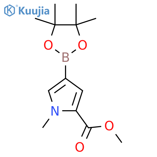 Methyl 1-methyl-4-(4,4,5,5-tetramethyl-1,3,2-dioxaborolan-2-yl)-1H-pyrrole-2-carboxylate structure