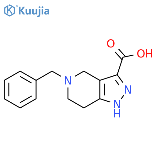 5-Benzyl-4,5,6,7-tetrahydro-1H-pyrazolo[4,3-c]pyridine-3-carboxylic acid structure