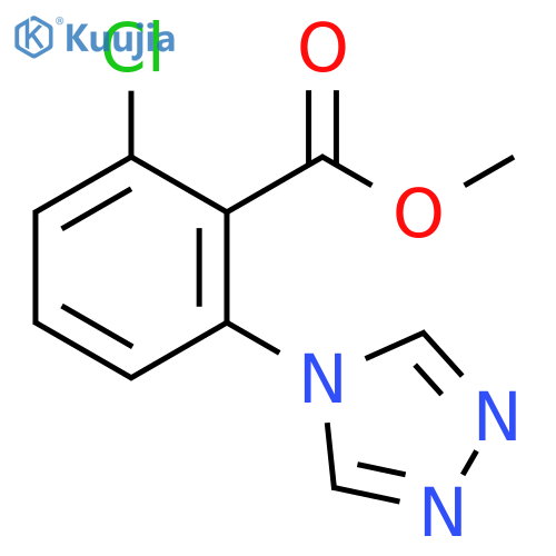 2-Chloro-6-[1,2,4]triazol-4-yl-benzoic acid methyl ester structure