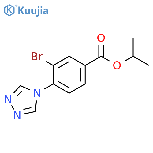 3-Bromo-4-[1,2,4]triazol-4-yl-benzoic acid isopropyl ester structure