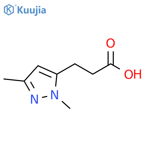 3-(1,3-dimethyl-1H-pyrazol-5-yl)propanoic acid structure