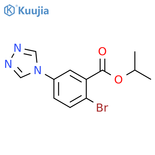 2-Bromo-5-[1,2,4]triazol-4-yl-benzoic acid isopropyl ester structure