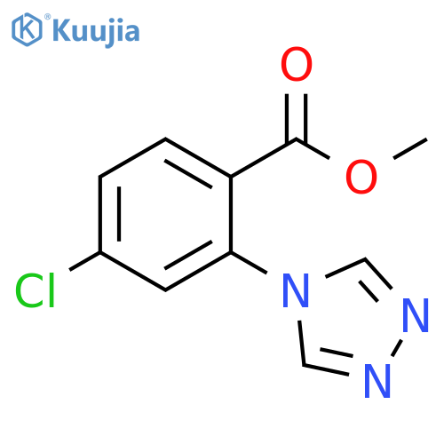 4-Chloro-2-[1,2,4]triazol-4-yl-benzoic acid methyl ester structure