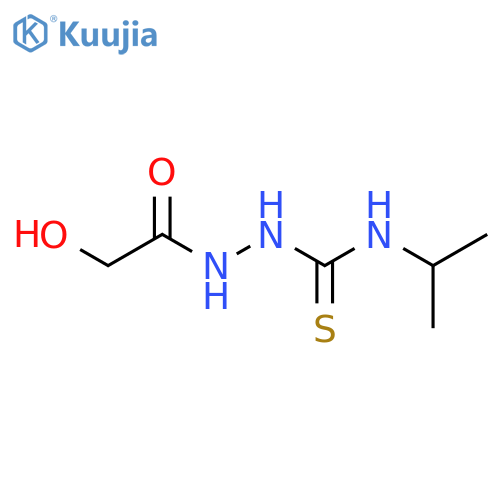 Acetic acid, 2-hydroxy-, 2-[[(1-methylethyl)amino]thioxomethyl]hydrazide structure