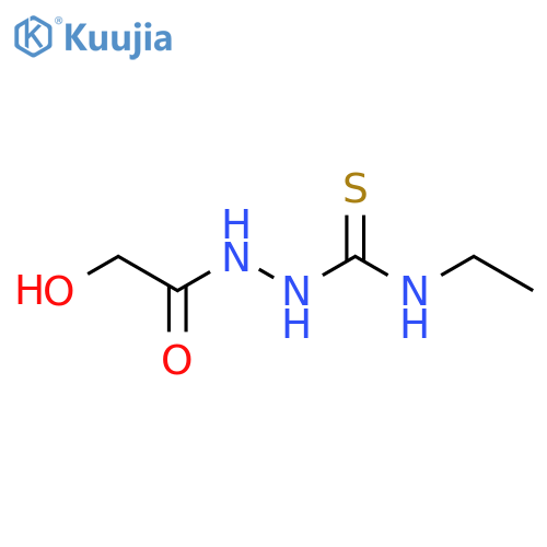 Acetic acid, 2-hydroxy-, 2-[(ethylamino)thioxomethyl]hydrazide structure