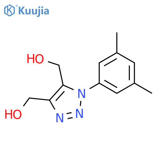 [1-(3,5-dimethylphenyl)-5-(hydroxymethyl)triazol-4-yl]methanol structure