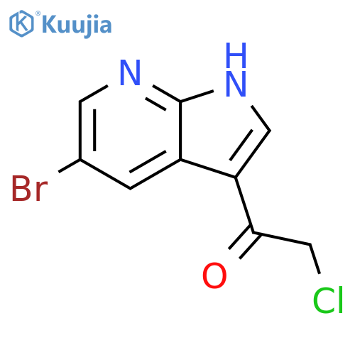 1-{5-bromo-1H-pyrrolo2,3-bpyridin-3-yl}-2-chloroethan-1-one structure