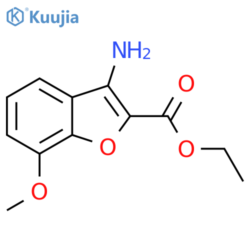 Ethyl 3-amino-7-methoxy-1-benzofuran-2-carboxylate structure