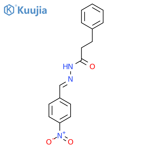 N'-(1E)-(4-nitrophenyl)methylidene-3-phenylpropanehydrazide structure