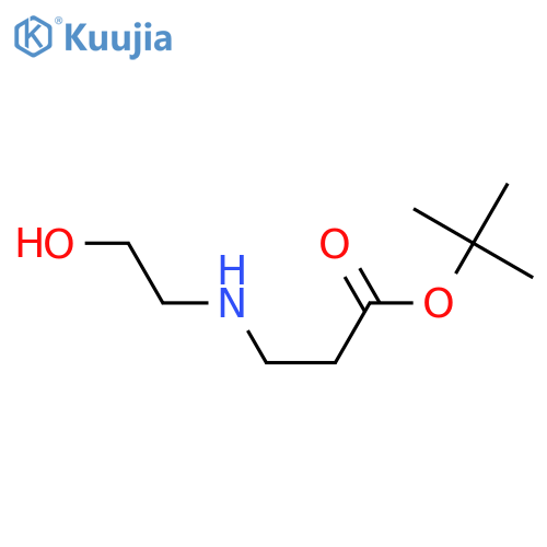 TERT-BUTYL 3-(2-HYDROXY-ETHYLAMINO)-PROPIONATE structure