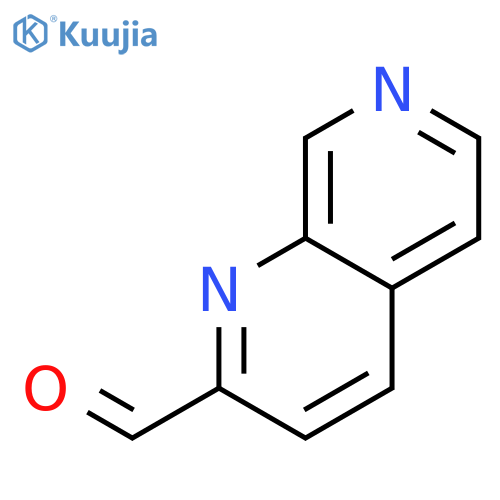 1,7-Naphthyridine-2-carbaldehyde structure
