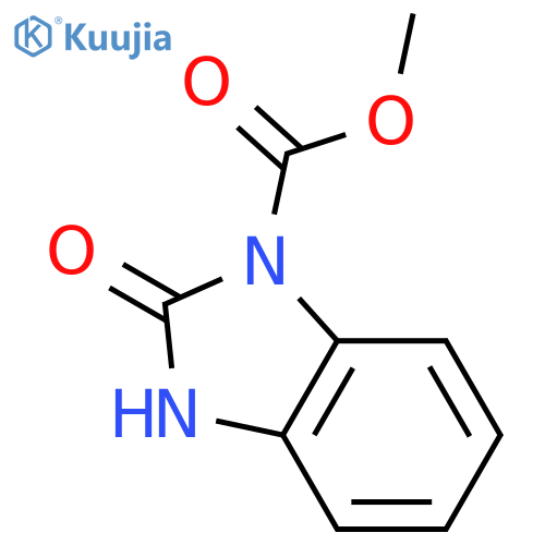 2,3-dihydro-2-oxo-1H-Benzimidazole-1-carboxylic acid methyl ester structure