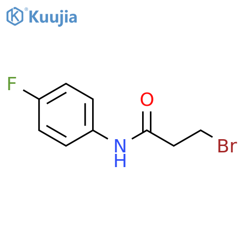 3-bromo-N-(4-fluorophenyl)propanamide structure