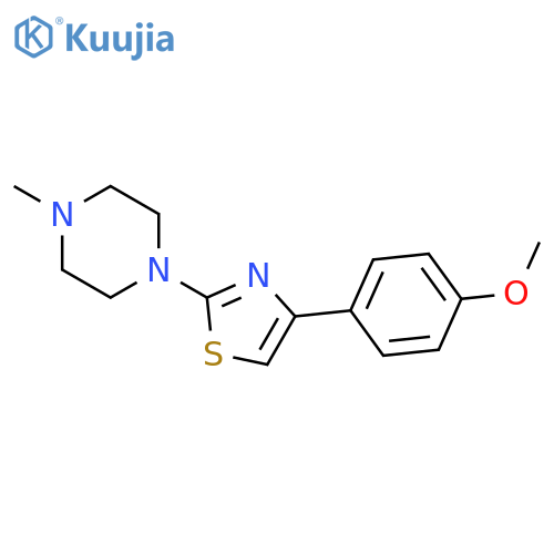 Piperazine, 1-[4-(4-methoxyphenyl)-2-thiazolyl]-4-methyl- structure