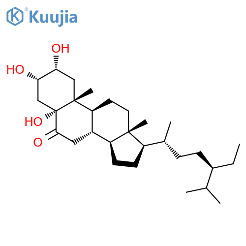 Stigmastan-6-one, 2,3,5-trihydroxy-, (2a,3a,5a)- structure