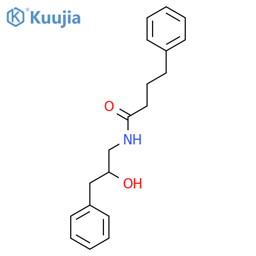 N-(2-hydroxy-3-phenylpropyl)-4-phenylbutanamide structure