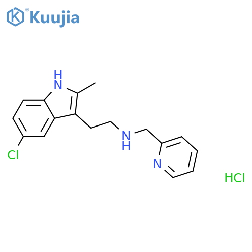 2-(5-chloro-2-methyl-1H-indol-3-yl)ethyl(pyridin-2-yl)methylamine dihydrochloride structure