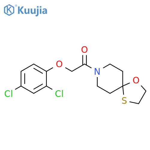 2-(2,4-dichlorophenoxy)-1-{1-oxa-4-thia-8-azaspiro4.5decan-8-yl}ethan-1-one structure