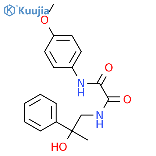 N-(2-hydroxy-2-phenylpropyl)-N'-(4-methoxyphenyl)ethanediamide structure