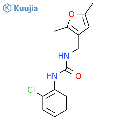 1-(2-chlorophenyl)-3-(2,5-dimethylfuran-3-yl)methylurea structure