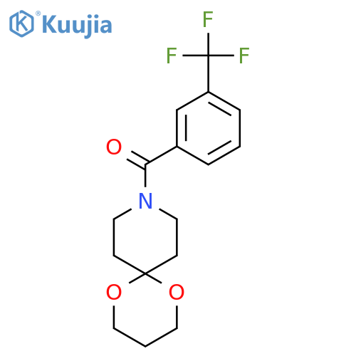 9-3-(trifluoromethyl)benzoyl-1,5-dioxa-9-azaspiro5.5undecane structure