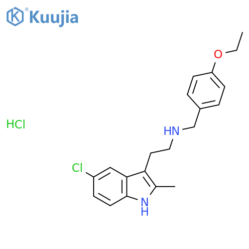 2-(5-chloro-2-methyl-1H-indol-3-yl)ethyl(4-ethoxyphenyl)methylamine hydrochloride structure