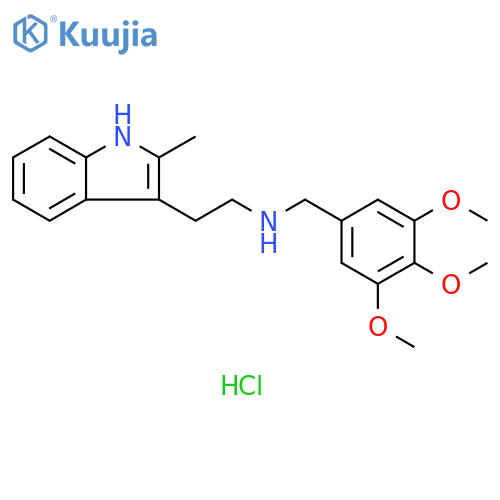 [2-(2-methyl-1H-indol-3-yl)ethyl][(3,4,5-trimethoxyphenyl)methyl]amine hydrochloride structure