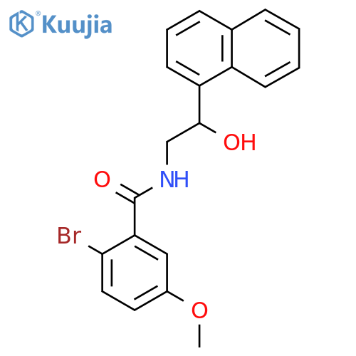 2-bromo-N-2-hydroxy-2-(naphthalen-1-yl)ethyl-5-methoxybenzamide structure