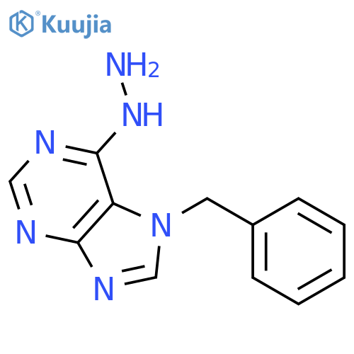 7H-Purine,6-hydrazinyl-7-(phenylmethyl)- structure