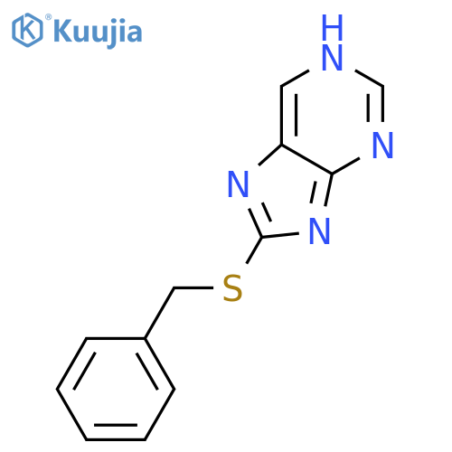 9H-Purine,8-[(phenylmethyl)thio]- structure