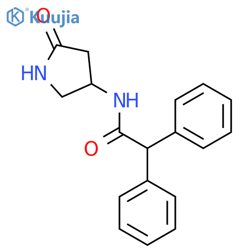 N-(5-oxopyrrolidin-3-yl)-2,2-diphenylacetamide structure