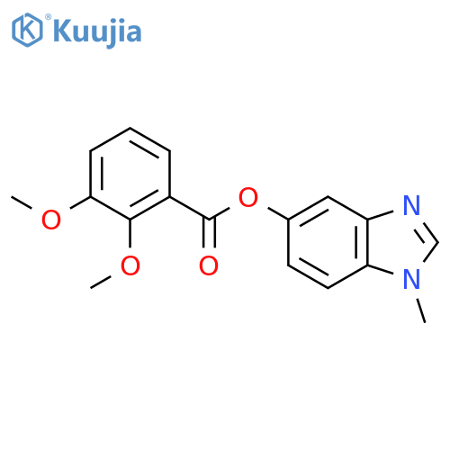 1-methyl-1H-1,3-benzodiazol-5-yl 2,3-dimethoxybenzoate structure