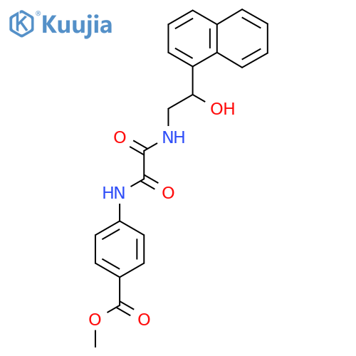 methyl 4-({2-hydroxy-2-(naphthalen-1-yl)ethylcarbamoyl}formamido)benzoate structure