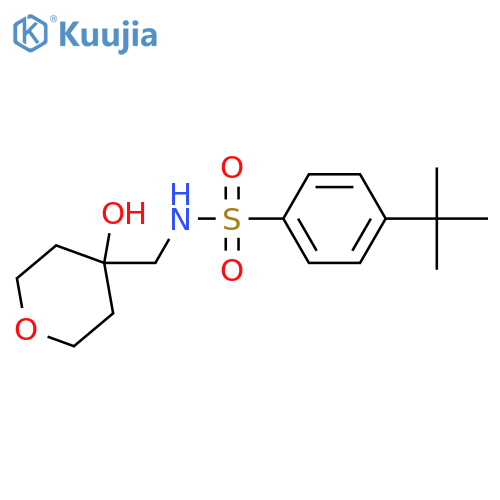 4-tert-butyl-N-(4-hydroxyoxan-4-yl)methylbenzene-1-sulfonamide structure
