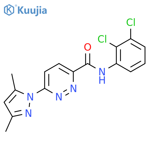 N-(2,3-dichlorophenyl)-6-(3,5-dimethyl-1H-pyrazol-1-yl)pyridazine-3-carboxamide structure