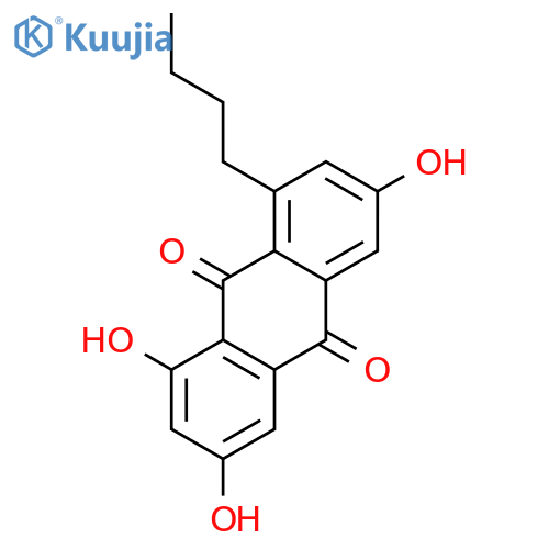 9,10-Anthracenedione,1-butyl-3,6,8-trihydroxy- structure
