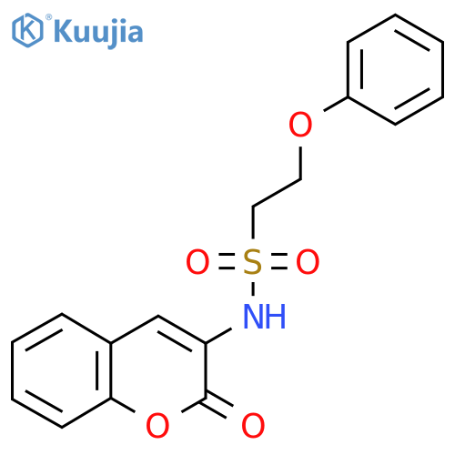N-(2-oxo-2H-chromen-3-yl)-2-phenoxyethane-1-sulfonamide structure