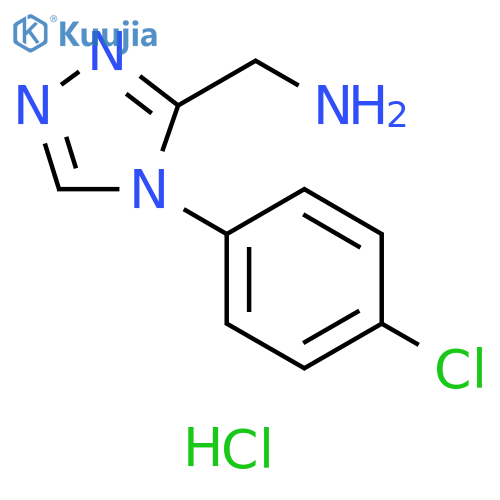 1-[4-(4-chlorophenyl)-4H-1,2,4-triazol-3-yl]methanamine dihydrochloride structure