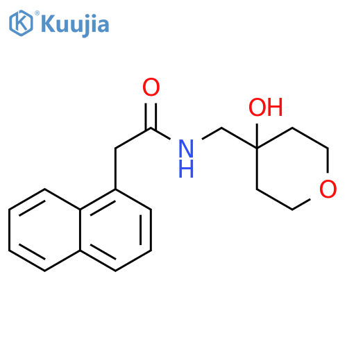 N-(4-hydroxyoxan-4-yl)methyl-2-(naphthalen-1-yl)acetamide structure
