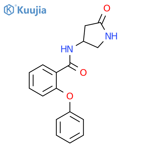N-(5-oxopyrrolidin-3-yl)-2-phenoxybenzamide structure