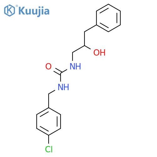 3-[(4-chlorophenyl)methyl]-1-(2-hydroxy-3-phenylpropyl)urea structure